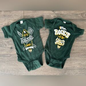 NFL Green Bay Packers Rookie of the Year/Tailgate Baby Bodysuit Set Onsie